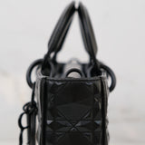 HOLD / Dior D-Joy Medium Black Cannage Calfskin with Diamond Motif