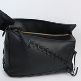 Loewe Laced Puzzle Medium Black - GHW