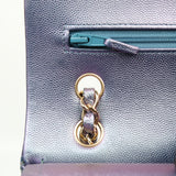 Chanel Double Flap Medium Iridescent Purple - (MICROCHIP)