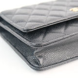 Chanel Wallet on Chain (WOC) BLack Caviar -s29