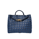 Bottega Veneta Andiamo Medium Abyss and Indigo