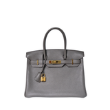 Hermes Birkin 30 Etain GHW - A