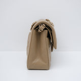 Chanel Double Flap Small Dark Beige GHW - (MICROCHIP)
