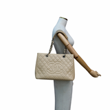 Chanel GST Beige Caviar SHW - s19