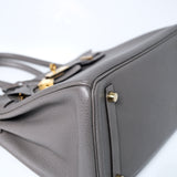 Hermes Birkin 30 Etain GHW - A