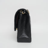Chanel Double Flap Medium Black GHW - (MICROCHIP)