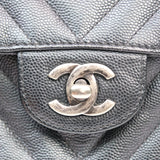 Chanel Chevron Mini Rectangle Black RHW - s24