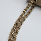 Chanel Double Flap Medium Dark Beige GHW - (MICROCHIP)