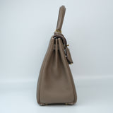 HOLD | Hermes Kelly 25 Togo Etoupe GHW - U