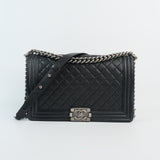 Chanel Le Boy Caviar New Medium - s23