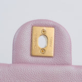 Chanel 21k Iridescent Mini Flap Caviar - (MICROCHIP)