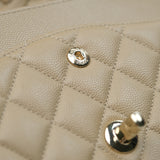 Chanel Double Flap Medium Dark Beige GHW - (BRANDNEW)