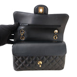 Chanel Double Flap Small Black GHW - (MICROCHIP)