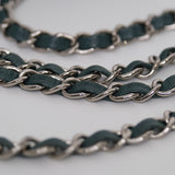 Chanel Mini Square Green Caviar SHW - s24