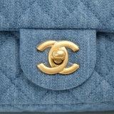 HOLD | Chanel Mini Rectangle Pearl Crush Denim GHW - (MICROCHIP)