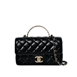 Chanel 24C Crystal Top Handle Black GHW - (MICROCHIP)
