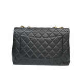 Chanel Vintage Flap Black Caviar GHW - s7