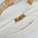 Chanel Matelasse White Multicolor Top Handle Pick Me Up