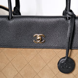 HOLD | Chanel Urban Essential Suede Dark Beige/Black Medium - (MICROCHIP)