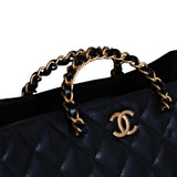 Chanel Large CC Shopping Tote Black GHW - (MICROCHIP)