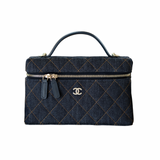 Chanel Long Vanity Denim GHW