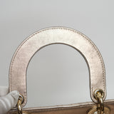 Dior Lady D Small Metallic Gold