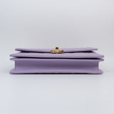 Chanel Top Handle Flap Purple - (MICROCHIP)