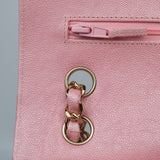 Chanel Double Flap Medium Iridescent Pink GHW - s27