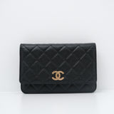 Chanel Seasonal WOC Black Caviar GHW - (MICROCHIP)