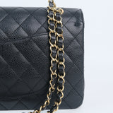 Chanel Double Flap Medium Black s13