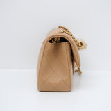 Chanel Mini Rectangle Pearl Crush Dark Beige GHW 2025