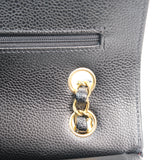 Chanel Double Flap Medium Black GHW - (MICROCHIP)