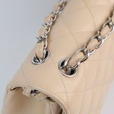 Chanel Double Flap Jumbo Beige SHW - s14