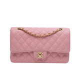 Chanel Double Flap Medium Sakura GHW - s10