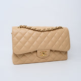 Chanel Double Flap Beige Jumbo - (MICROCHIP)