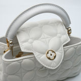 Louis Vuitton East-West Mini Capucine Optical White - GHW