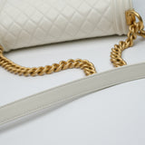Chanel Le Boy Old Medium White - (MICROCHIP)