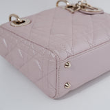 Lady Dior Mini Lotus Pearl GHW