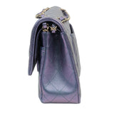 Chanel Double Flap Medium Iridescent Purple - (MICROCHIP)