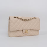 Chanel Double Flap Medium Cream -s29