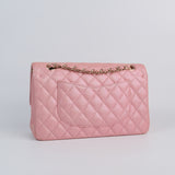 HOLD | Chanel Double Flap Medium Pink Iridescent -s27