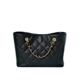 Chanel CC Trapezoid Chain Shopping Tote Bag