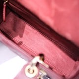 HOLD | Lady Dior Small Burgundy GHW - (BRANDNEW)