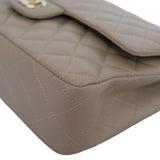 Chanel Double Flap Medium Dark Beige GHW - (MICROCHIP)