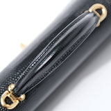 Chanel Lizard Embossed Clutch with Chain