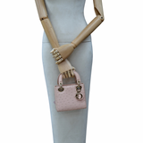 Lady Dior Mini Pink Ostrich GHW