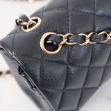 Chanel Double Flap Small Navy -s28