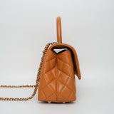 Chanel Coco Handle Caramel Small - (MICROCHIP)