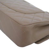 Chanel Double Flap Medium Dark Beige GHW - (MICROCHIP)
