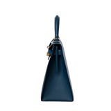 Hermes Kelly 28 Sellier Vert Bosphere GHW - T